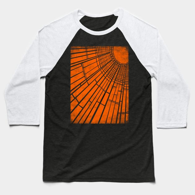 Sunlight Van Gogh geometric art wear out vintage look Baseball T-Shirt by bulografik